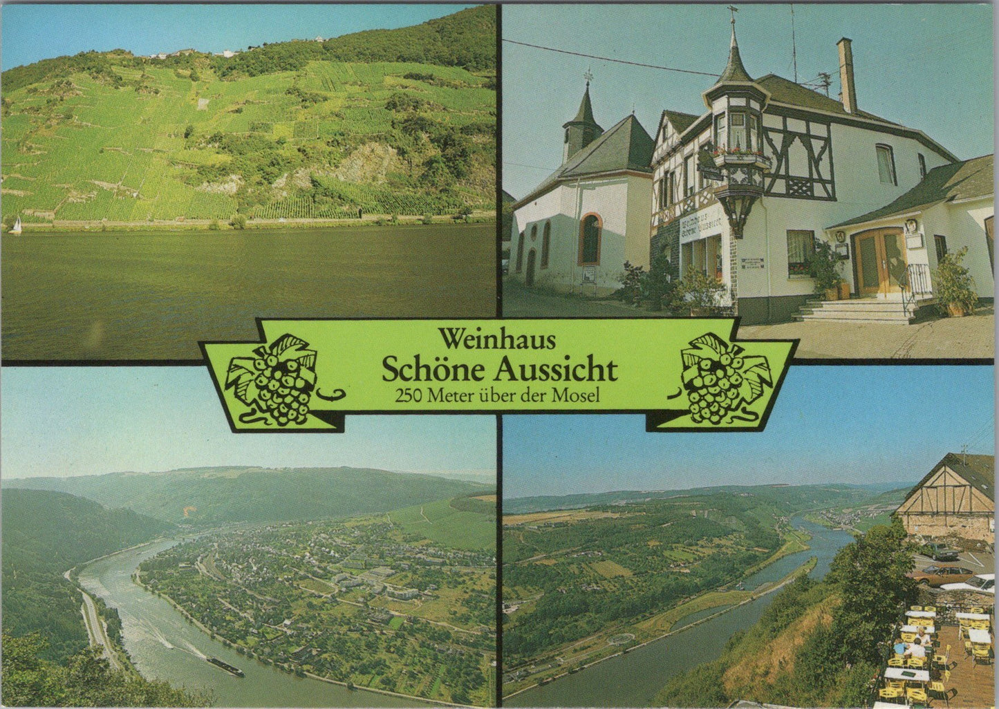 Germany Postcard - Weinhaus Schone Aussicht, Starkenburg SW17314