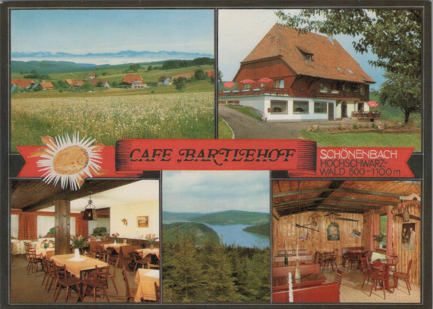 Germany Postcard - Cafe Bartlehof, Schonenbach, Hochschwarz Wald SW17239
