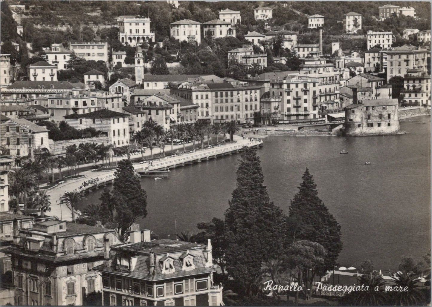 Italy Postcard - Rapallo, Passeggiata a Mare SW17265