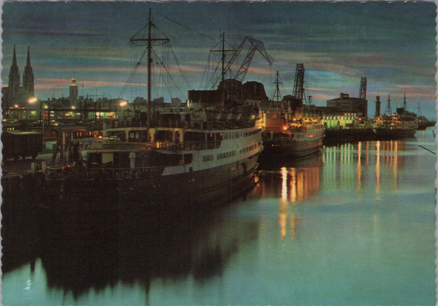 Belgium Postcard - Ostend, Pier of The Car Ferry Boats SX77