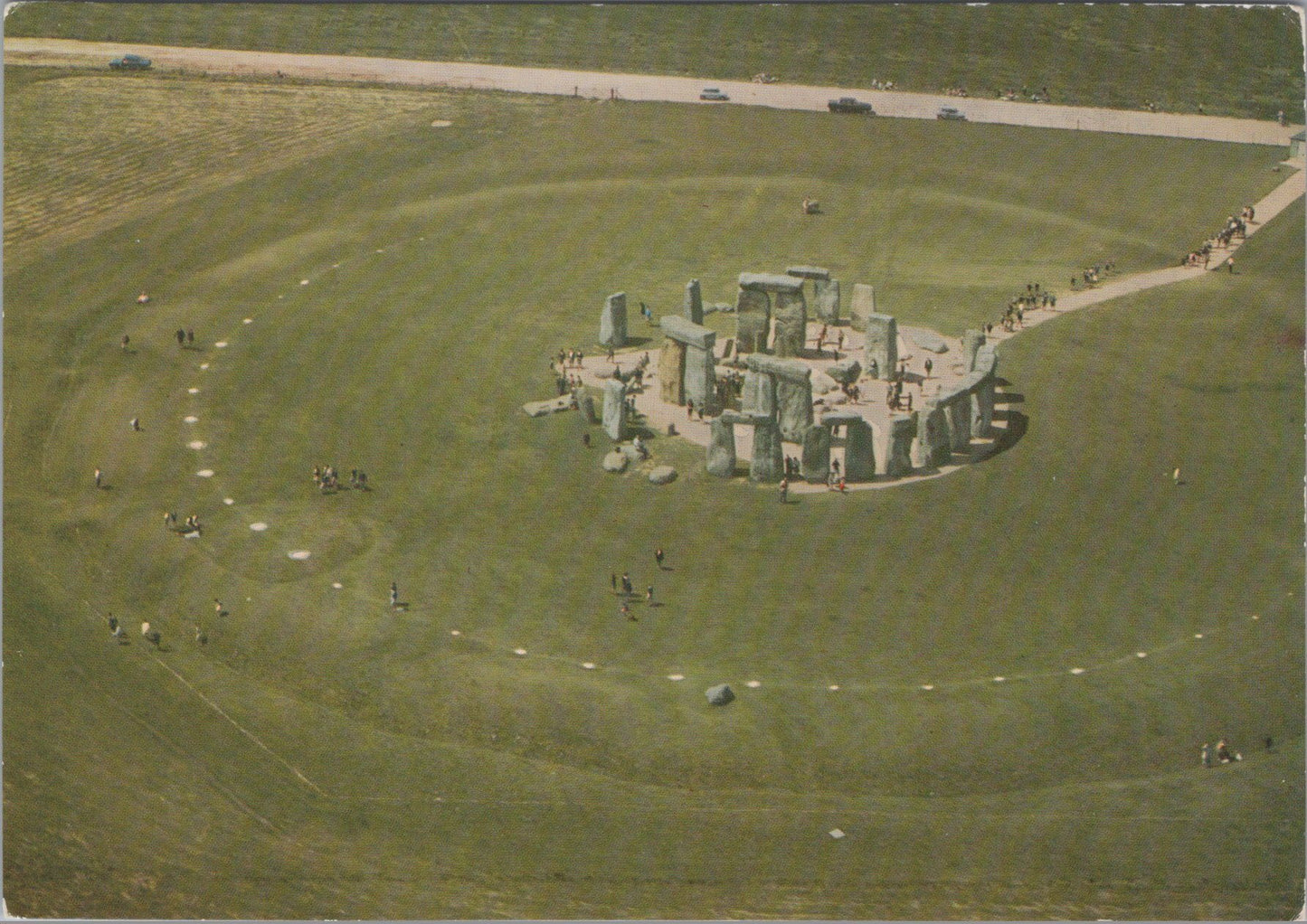 Wiltshire Postcard - Aerial View of Stonehenge SW17379