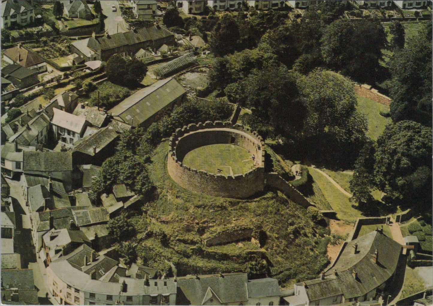 Devon Postcard - Aerial View of Totnes Castle SW17403