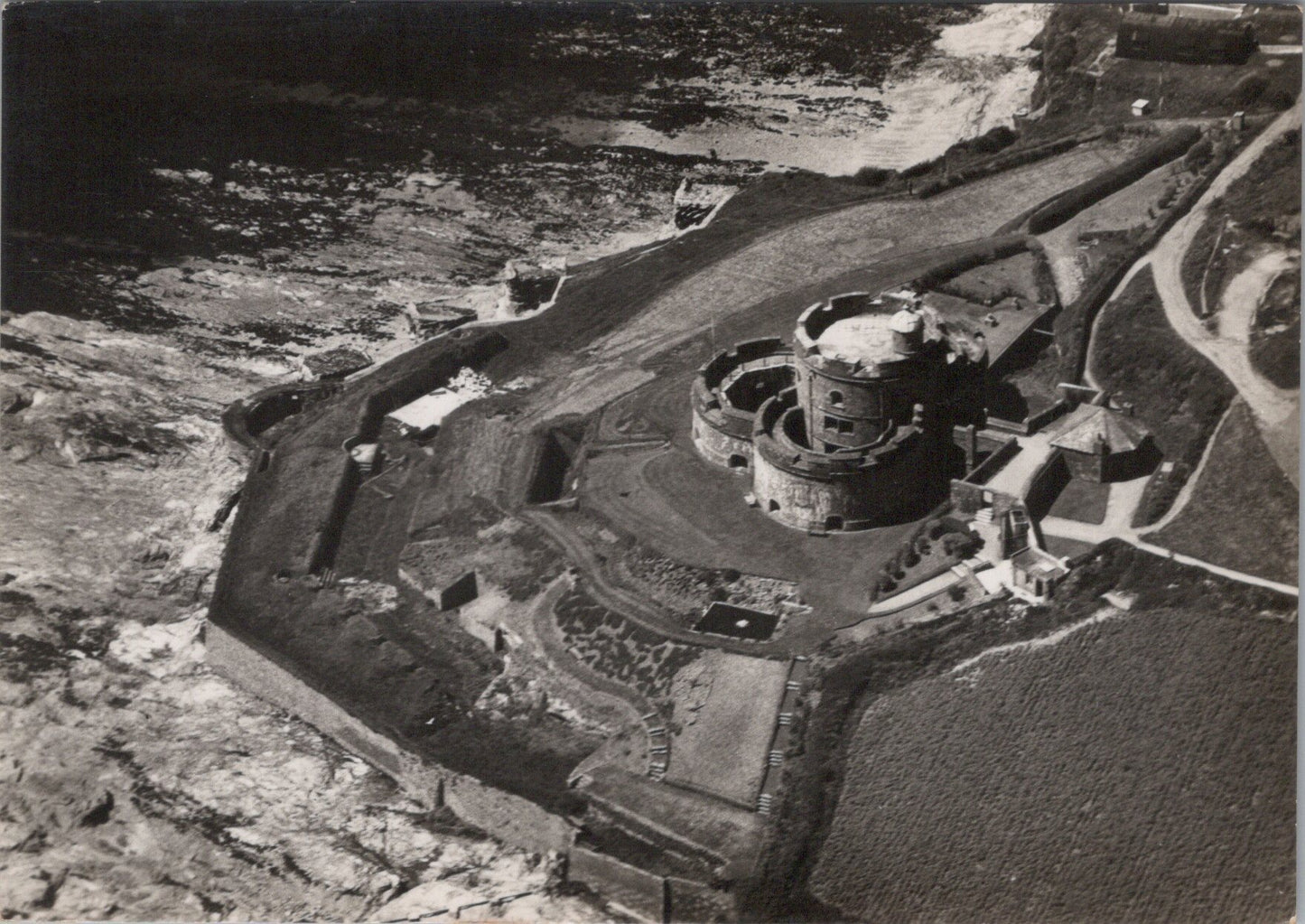 Cornwall Postcard - Aerial View of St Mawes Castle SX181