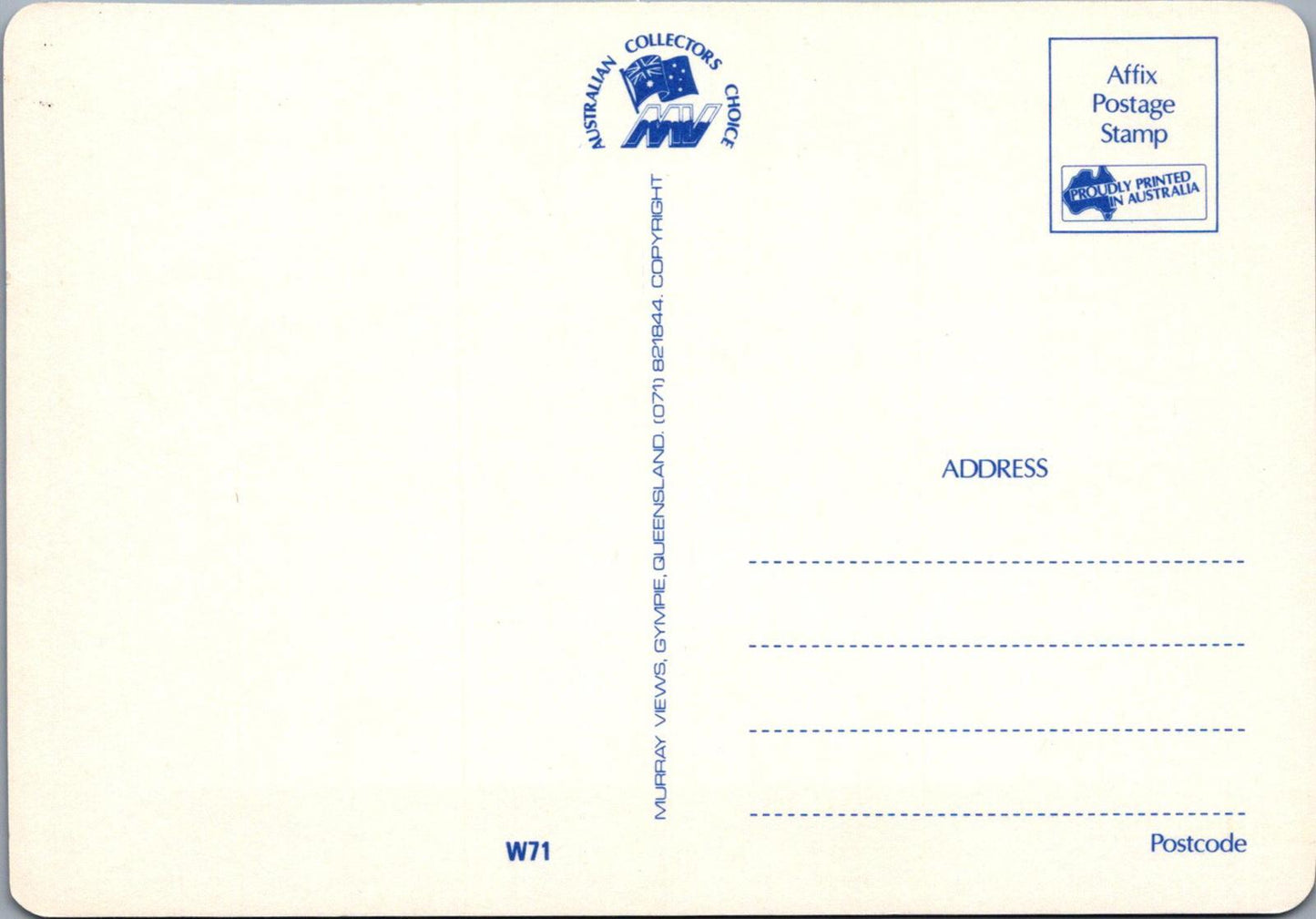 Maps Postcard - Map of Rottnest Island, Western Australia RR23495