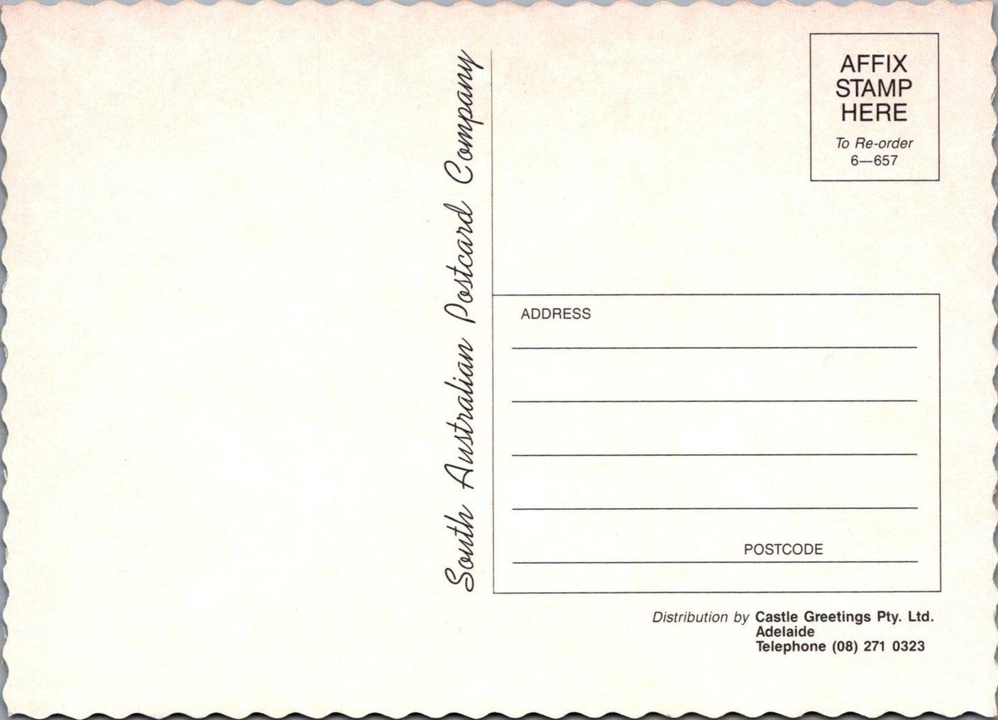 Maps Postcard - Map of South Australia RR23529