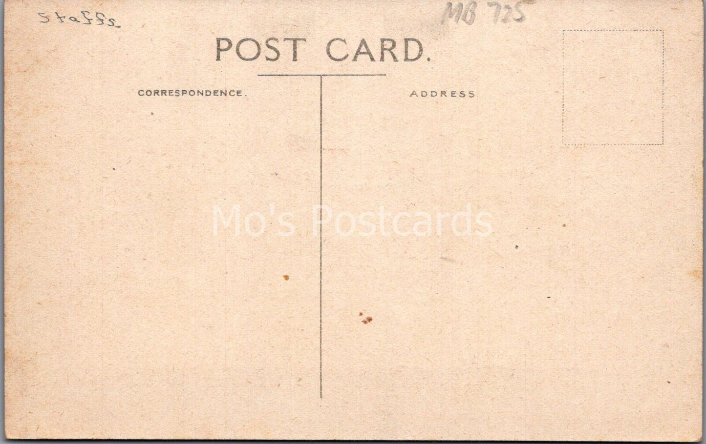 Staffordshire Postcard: Dunsley House, Kinver, Georgian Residence MB725