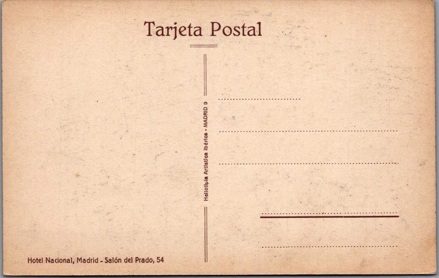 Spain Postcard: Hotel Nacional Madrid, Cerveceria Dining Hall XT2588