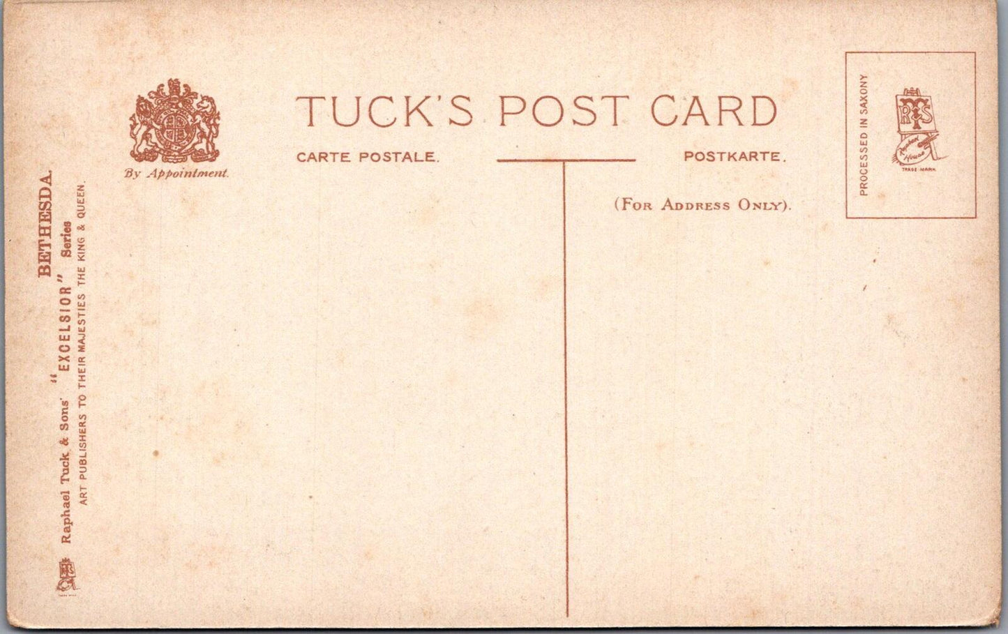 Gwynedd Postcard: The County School, Bethesda Wales Antique 1910s Litho XT2626