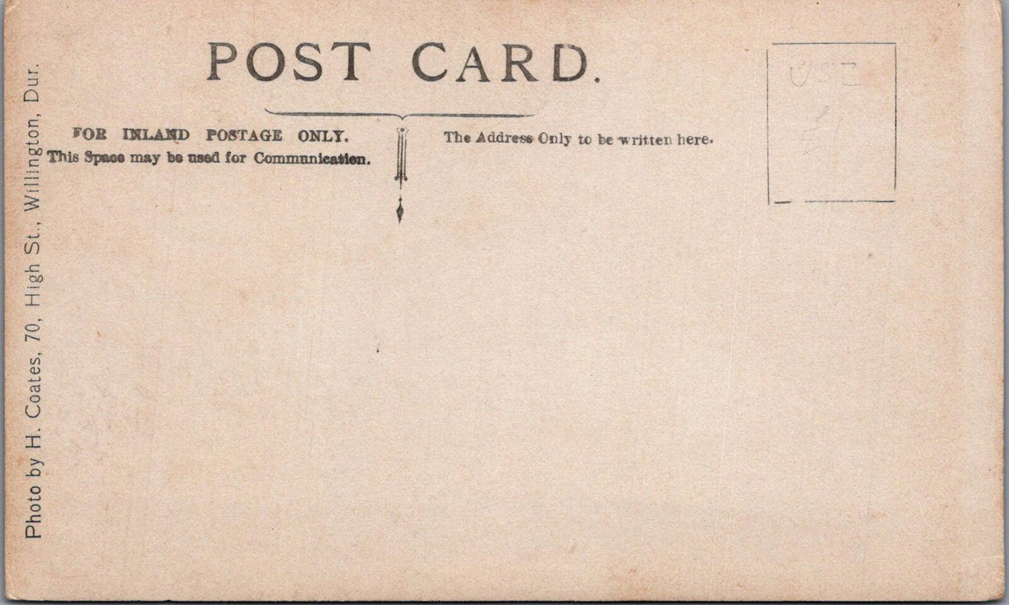 Durham Postcard: Brancepeth Castle The Keep H Coates c1910 RPPC XT2681