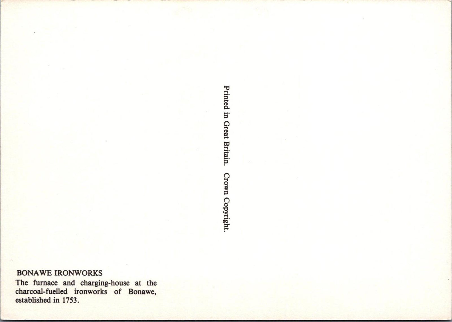 Scotland Postcard - Bonawe Ironworks, Iron Furnace, Taynuilt, Argyll RR23575