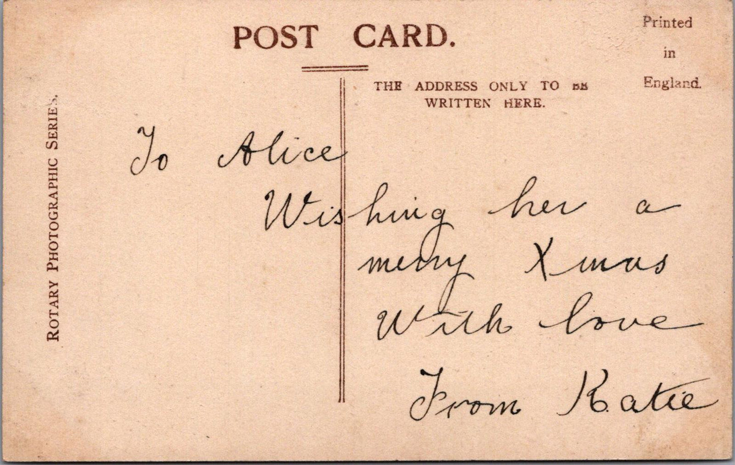 Theatrical Postcard - Alice Crawford, Australian-Born Stage Actress XT433