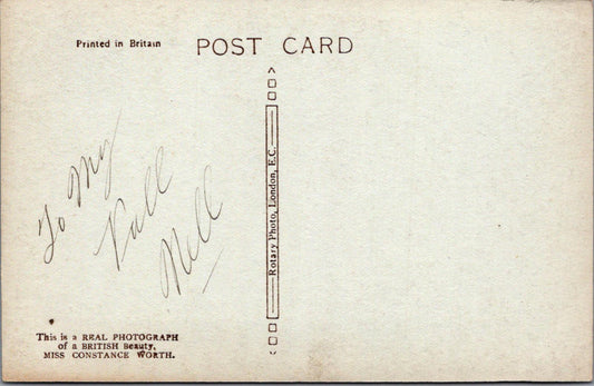 Theatrical Postcard - Miss Constance Worth, British Stage & Screen Actress XT894