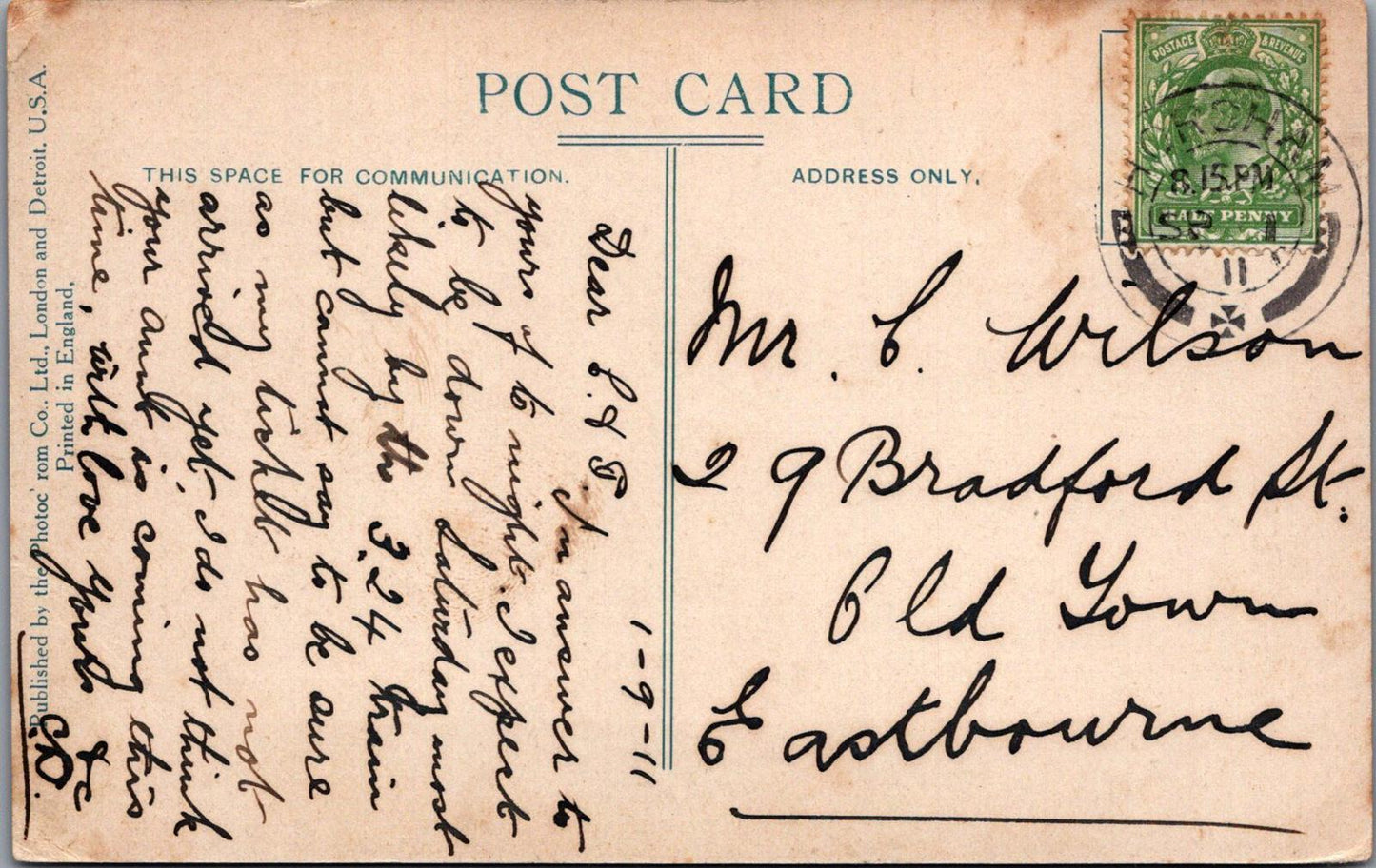 Kent Postcard - Herne Bay, Railway Mens Convalescent Home. The Culver Ward XT513