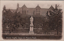 Load image into Gallery viewer, Warwickshire Postcard - Thomas Hughes Statue and Museum, Rugby XT530