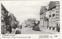 Load image into Gallery viewer, London Postcard - Bygone Eltham, High Street, Library & Bus Route 21 - XT539
