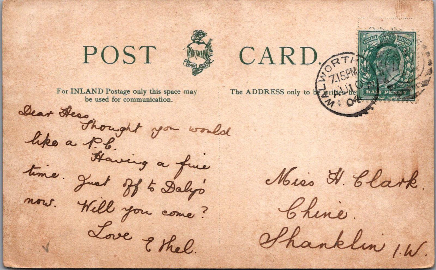 London Postcard - Charing Cross Station and Hotel XT808