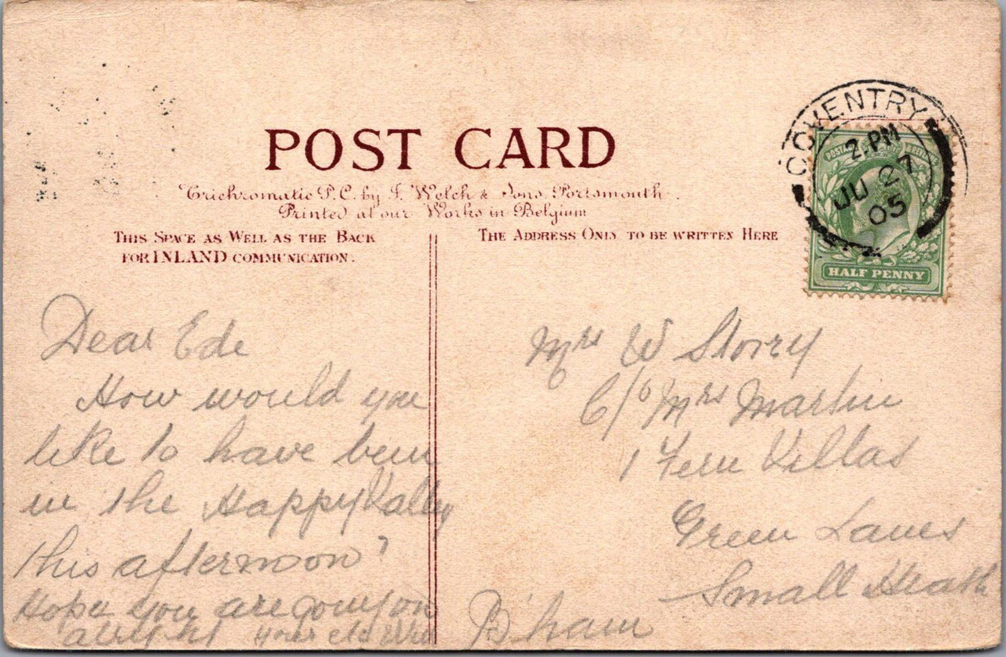 Warwickshire Postcard - Swanswell Pool, Coventry XT817