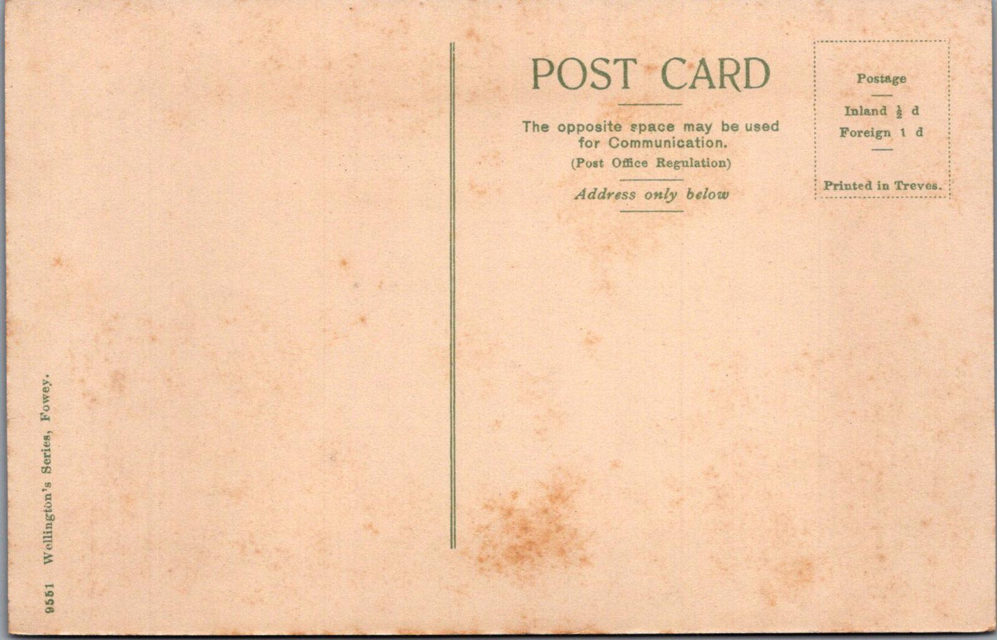 Cornwall Postcard - Fowey, North Street, Showing Old Arch XT281
