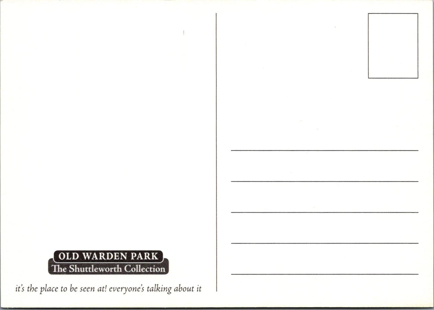 Vintage Car Postcard: Old Warden Park, The Shuttleworth Collection XT1870