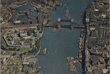 Load image into Gallery viewer, London Postcard - Aerial View of The Tower of London and Tower Bridge RR23372