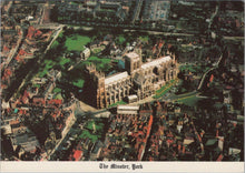 Load image into Gallery viewer, Yorkshire Postcard - Aerial View of York Minster RR23382