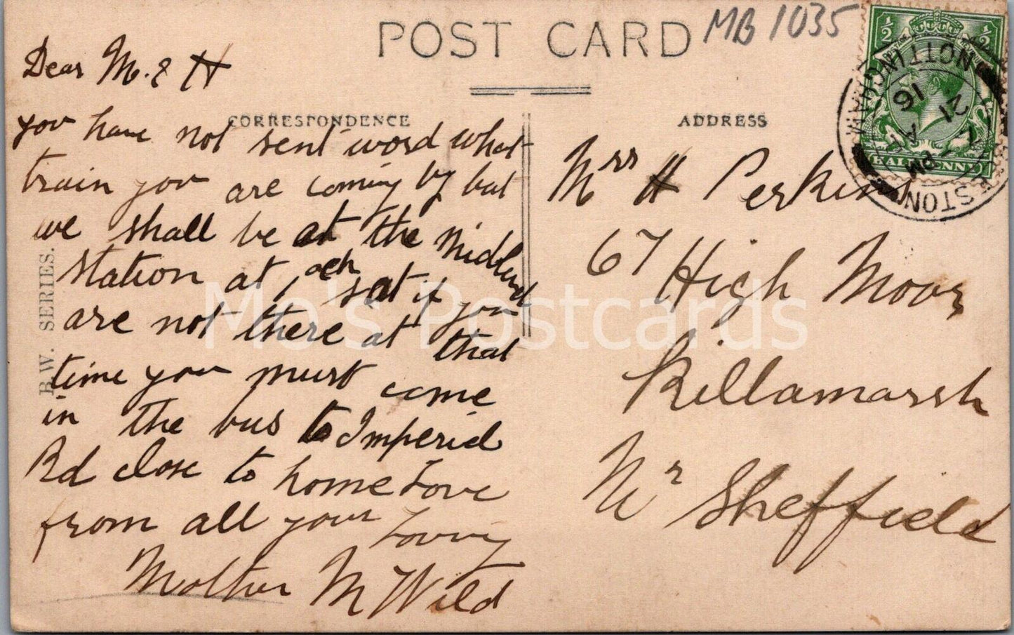 Nottinghamshire Postcard: Barton Village Near Nottingham MB1035