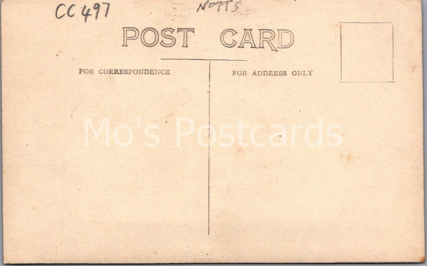 Nottinghamshire Postcard Holywell School Vintage Notts RPPC Village View CC497