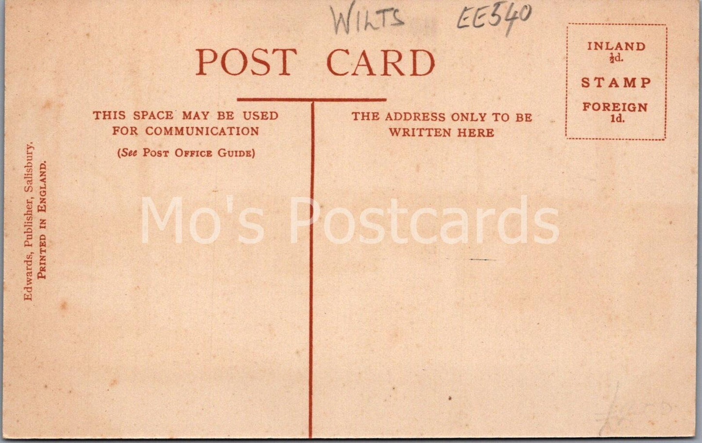 Netheravon Cavalry School Wiltshire Military Barracks Vintage Postcard EE540