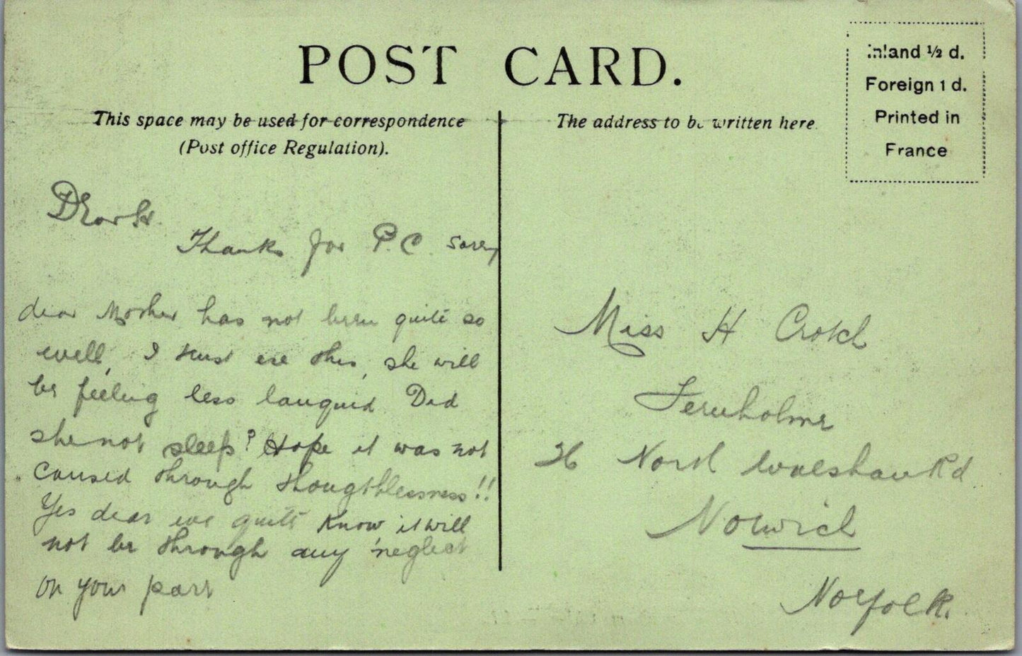 Dorset Postcard: Bournemouth Branksome Chine, LL No 46, Printed France XT2498