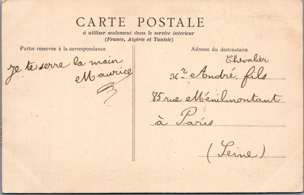 France Postcard: Etampes Eglise Saint Martin Tour Penchee Leaning 1904 XT3113