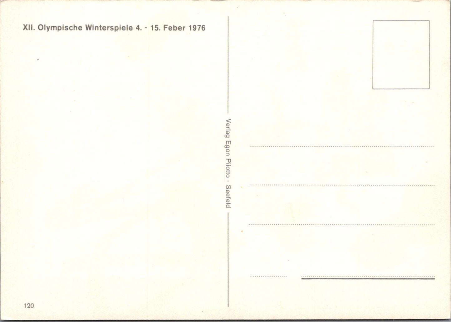 Sports Postcard - Olympics, Tirol, Austria, Original Seefelder Bauer RR23248