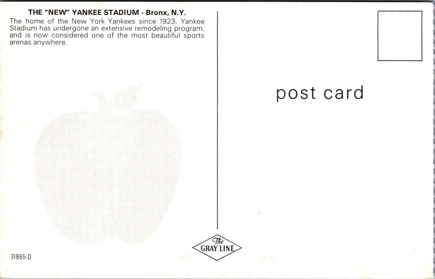 Sports Postcard: New York,Bronx, The New Yankee Stadium Remodeling Program XT1483