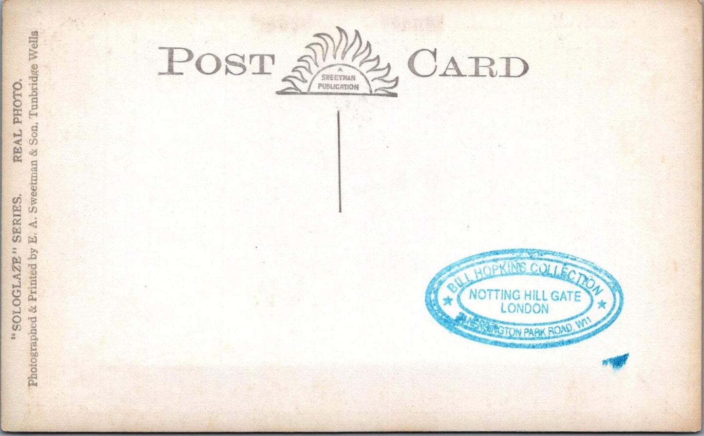 Wiltshire Postcard: Castle Combe Stream Bridge 1920s Real Photo RPPC XT2964