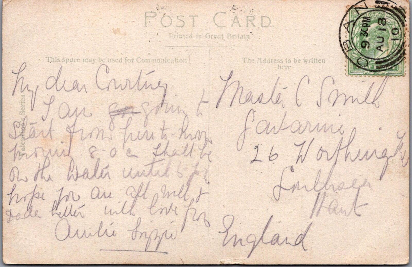 Scotland Postcard: Tartan Border, To the Hill Pastures, Shepherd 1910 - XT2995