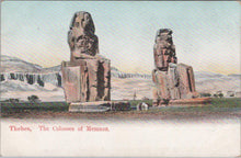 Load image into Gallery viewer, Egypt Postcard - Colossi of Memnon in Thebes, Luxor XT690