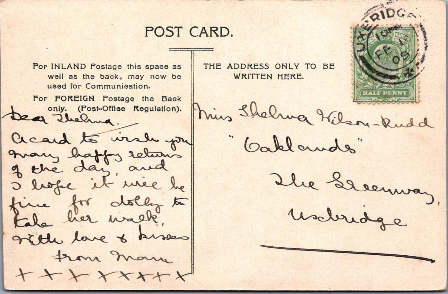 Isle of Man Postcard - Port Soderick, near Douglas XT698