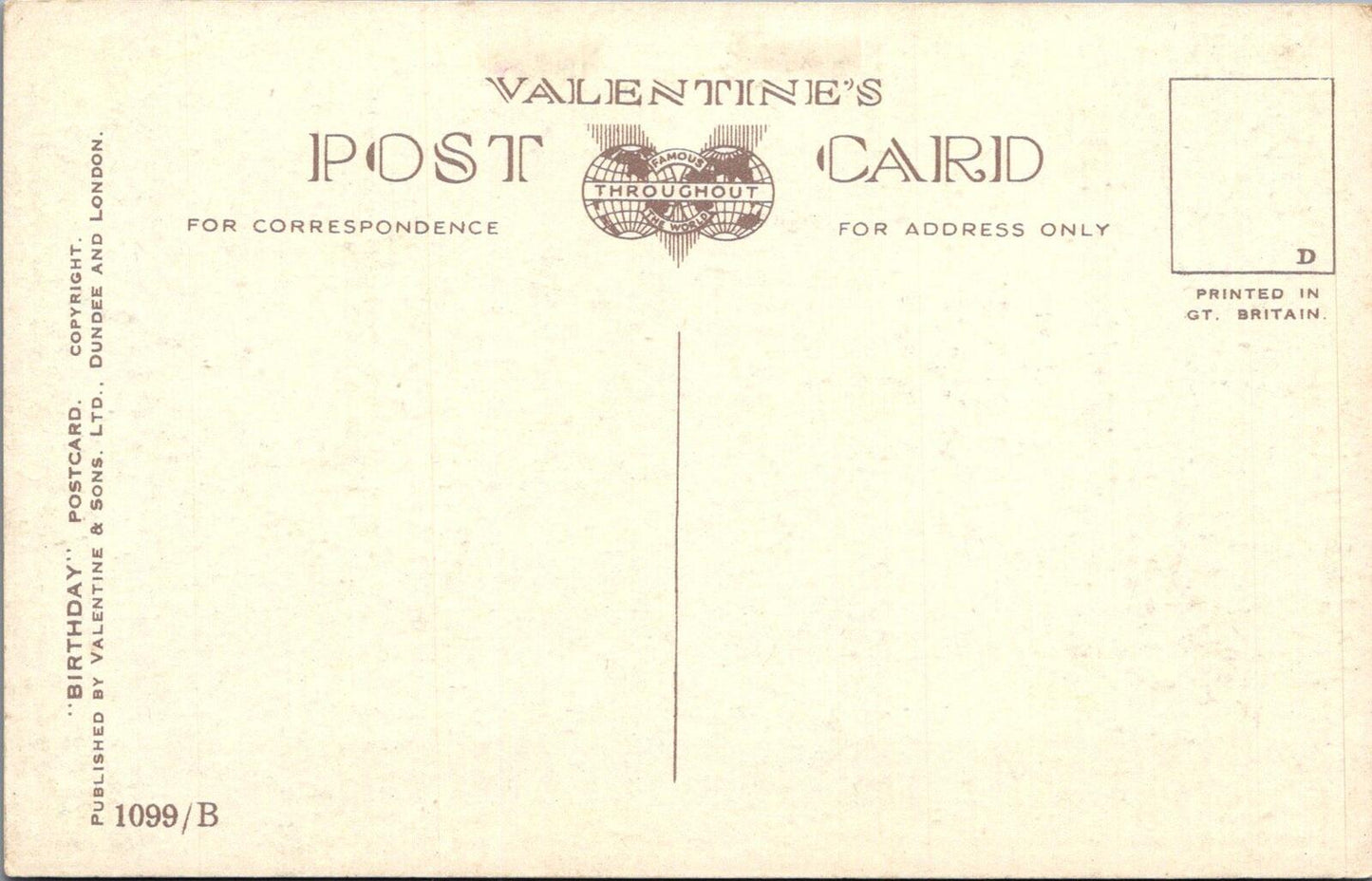 UK Postcard Wishes for a Perfect Birthday Poem Allan Junior Sundial XT2441