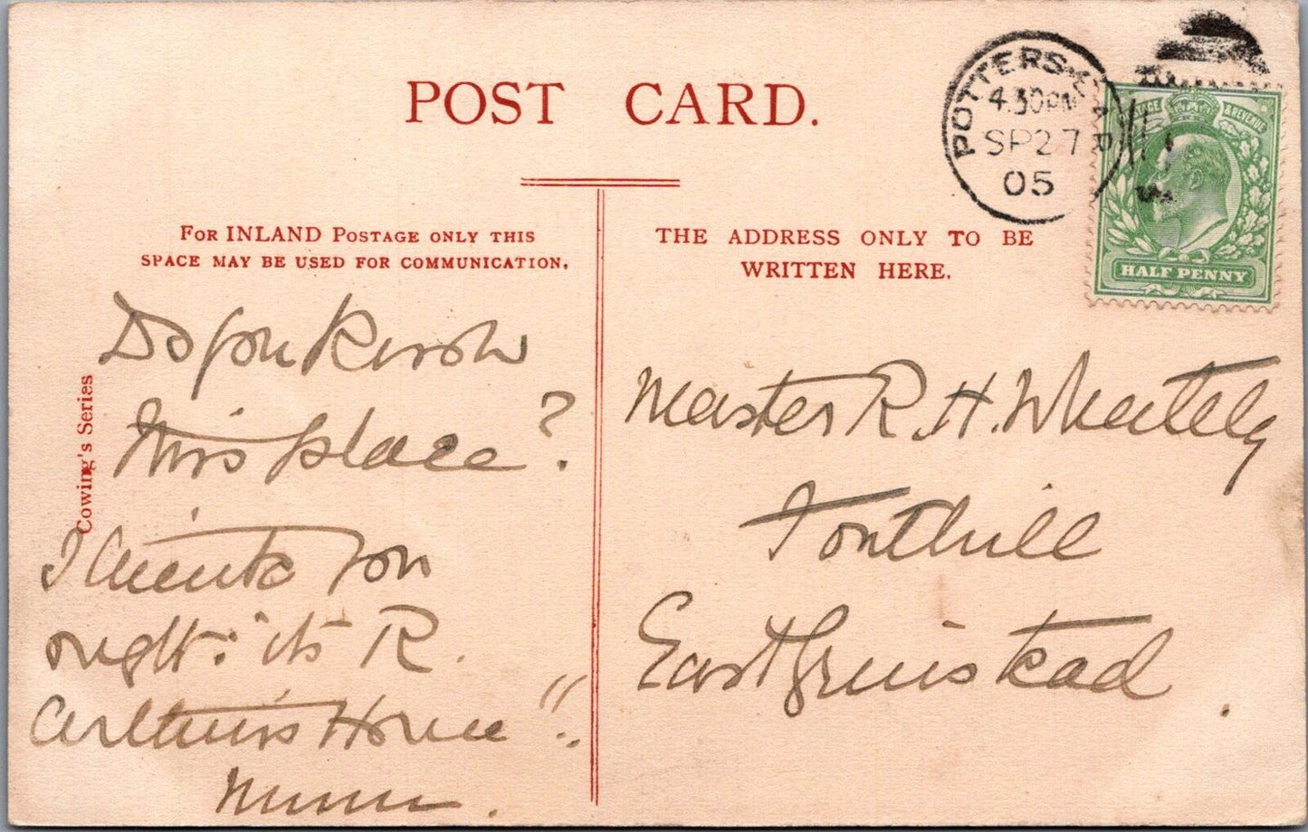 Hertfordshire Postcard: Barnet, Entrance to Dyrham Park XT1950