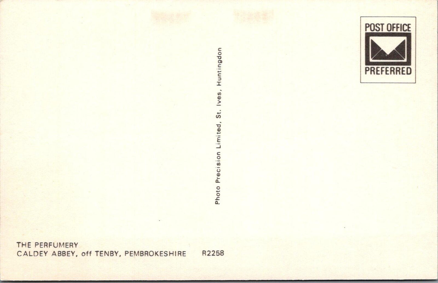 Wales Postcard:The Perfumery Caldey Abbey Off Tenby, Pembrokeshire 1970's XT2030