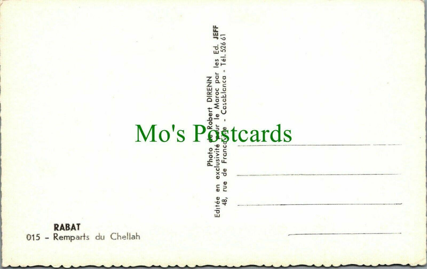 Morocco Postcard - Rabat, Remparts Du Chellah RS26159
