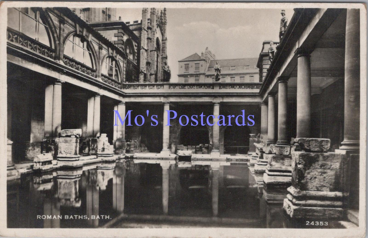 Somerset Postcard - Bath, The Roman Baths - Real Photo DC2122