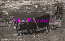 Load image into Gallery viewer, Agriculture Postcard - Nazareth Ploughing With Oxen and Asses HM10A