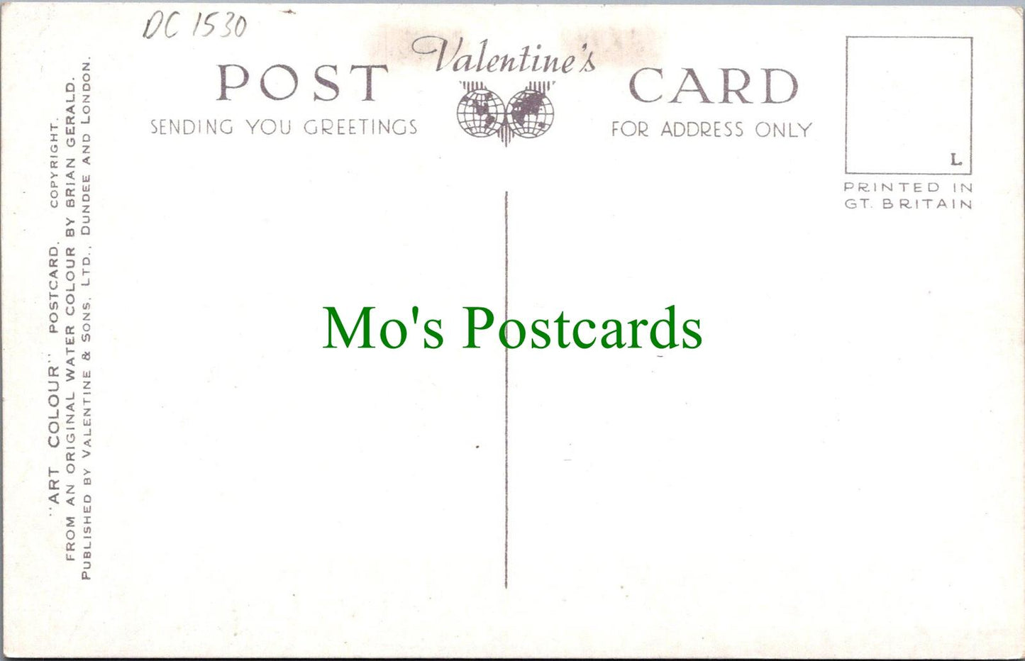 Wales Postcard - Dolgelley, Precipice Walk. Artist Brian Gerald DC1530