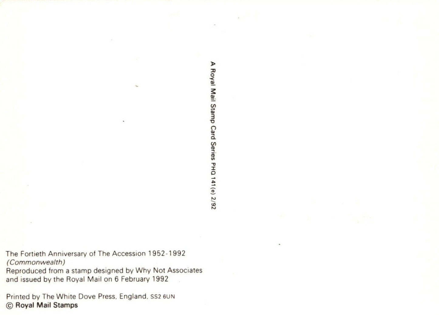 Royalty Postcard - HM The Queen, 40th Anniversary of The Accession RRR480