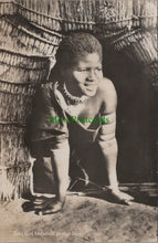 Load image into Gallery viewer, Africa Postcard - Zulu Girl Mdabuli at Hut Door RS35795