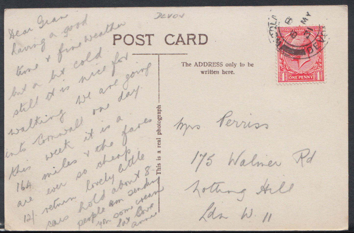 Devon Postcard - Hillsborough From Capstone Hill, Ilfracombe RS8684
