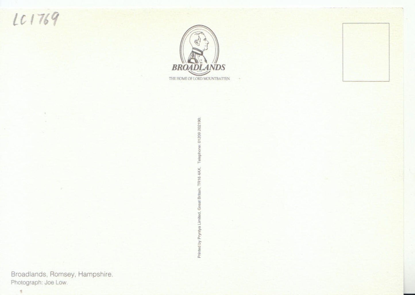 Hampshire Postcard - Broadlands, Romsey 9747A