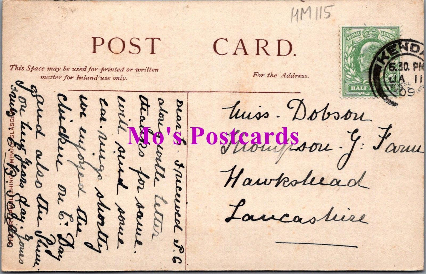 Cumbria Postcard - Windermere, Waiting For The Ferry Boat HM115