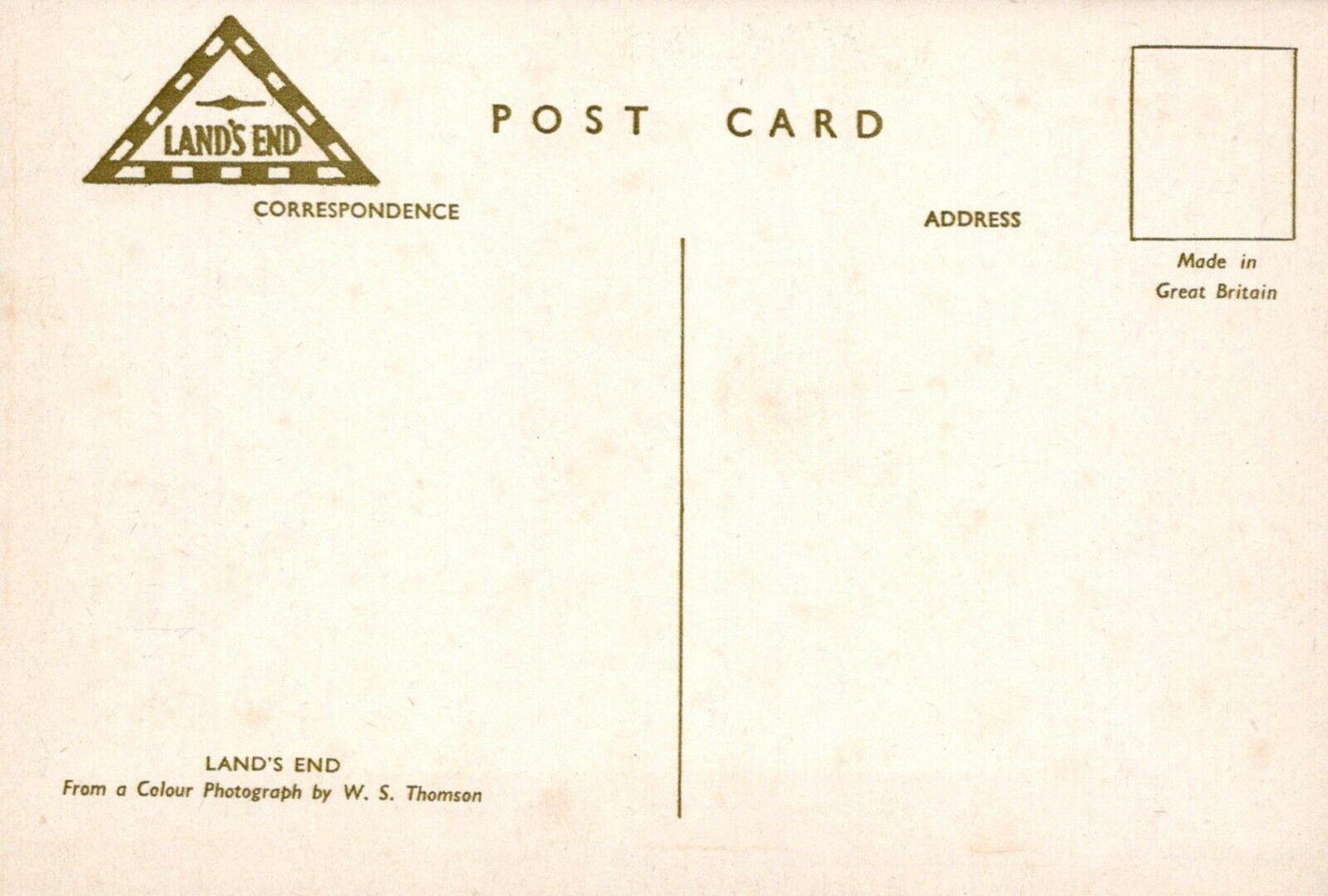 Cornwall Postcard - View of Land's End RRR445