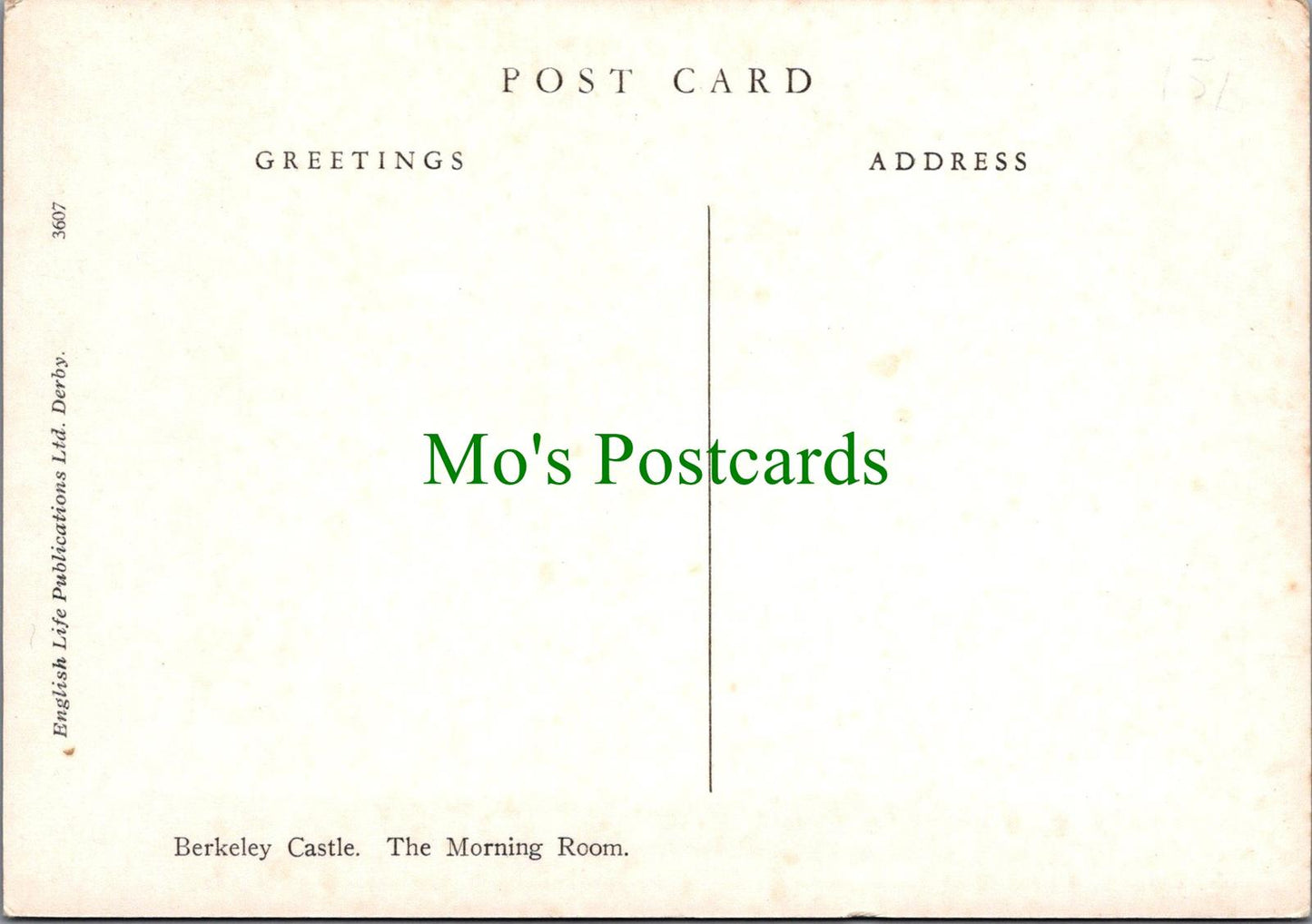 Gloucestershire Postcard -The Morning Room, Berkeley Castle Ref.RR14405